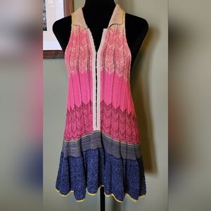 Free People knit collared tank